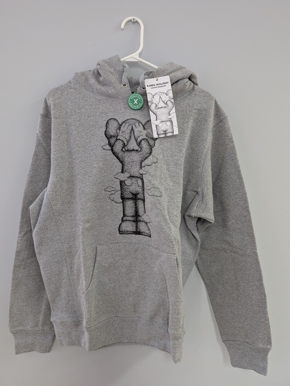 Kaws Holiday UK Hoodie Grey